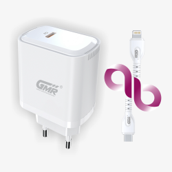 Cargador GMR CH-2101 Lightning 20W | Carga Rápida y Segura para iPhone, iPad y Dispositivos iOS