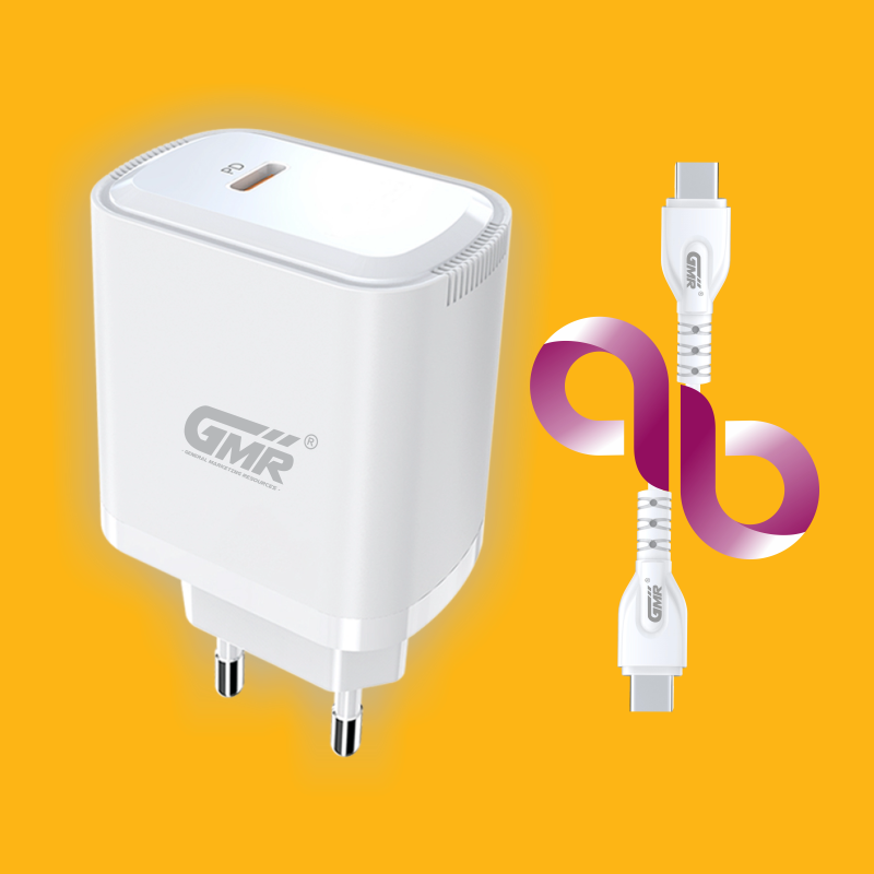 Cargador GMR CH-2103 PD a USB Tipo-C 20W | Carga Rápida y Segura para iPhone, Samsung y Dispositivos USB-C
