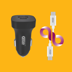 Cargador de Coche GMR CH-2303 Tipo-C 30W | Carga Rápida 3.0A para Dispositivos Android e iOS