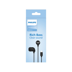 Philips TAE-2146BK – Auriculares USB Tipo-C